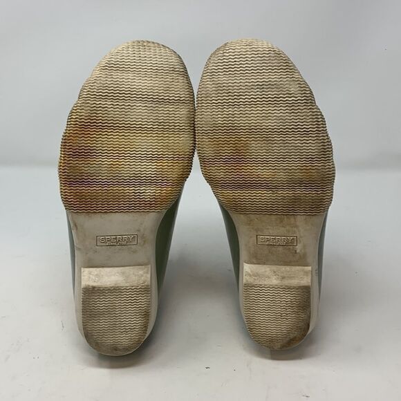Women’s SPERRY Sage Green Duck Boot size 7.5 - Picture 7 of 9